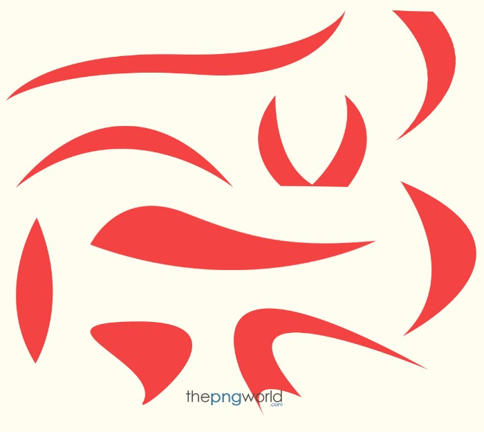 Curve Shapes free PSD shapes,png,vectors,dragon,pointed shapes,curves,arc